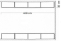 Preview: Ankleidezimmer Wandregalsystem Garderobensystem Ladeneinrichtung Grundriss Aufbau 430 cm Breit und 40 cm tief Etagen individuell einzustellen Wandbefestigung und Gummifüsse Stahlrohre verchromt Art Nr AnZi.4+4.0