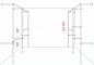 Preview: Ankleidezimmer Wandregalsystem Kleiderkammer begehbarer Schrank 2 mal 200x210 cm und 40 cm tief Etagen stufenlos verstellbar Wandbefestigung und Gummifüsse Stahlrohre verchromt Art Nr AnZi.2+2.0
