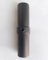 Preview: Innenverbinder mit Madenschraube für schwarzes 27 mm Rohr rund Wandregalsystem Garderobensystem Kleiderkammer Kleiderstangen für Art Nr W03BK Eck
