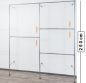 Preview: Wandregalsystem Garderobensystem Kleiderkammer Kleiderstangen 250 cm hoch und 40 cm tief Ebenen individuell zu verschieben Wandbefestigung und Gummifüsse Stahlrohre verchromt Art Nr W02