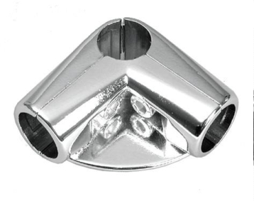 4 Wege Eckverbinder Verbinder für Chrom Rohr rund Umkleidekabine Profi Kleiderständer Warenständer Garderobe Regal freistehend für Art Nr St.05.200