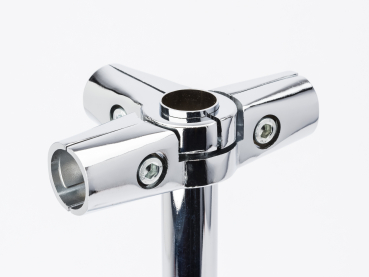 5 Wegeverbinder Verbinder Eckverbinder für Chrom Rohr rund Ankleidezimmer Wandregalsystem Garderobensystem Kleiderkammer für Art Nr AnZi.3+3.0