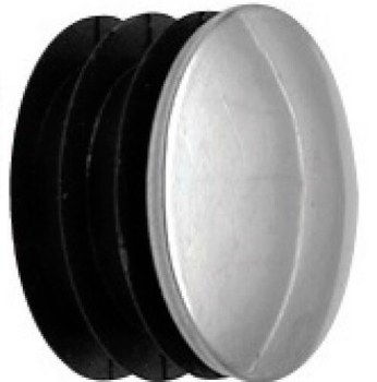 Enkappe für Rundrohr 25 mm mit Chrom Kappe für Profi Kleiderständer Warenständer Garderobe Regal freistehend Art Nr St.05.200