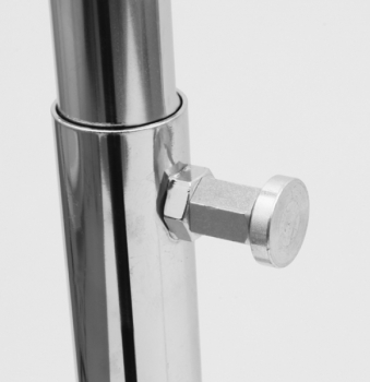 Preview: Höhenverstellung Schnappverschluss Knauf Detail Kleiderständer Klappständer Rollständer Konfektionsständer für Art Nr 16-150-80-02