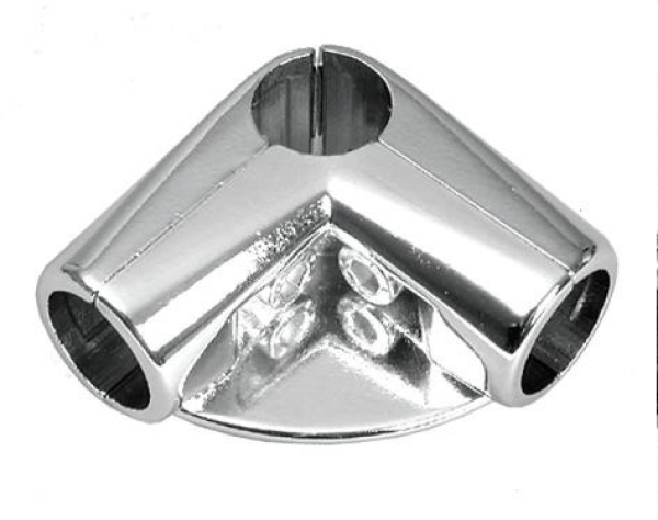 4 Wege Eckverbinder Verbinder für Chrom Rohr rund Umkleidekabine Profi Kleiderständer Warenständer Garderobe Regal freistehend für Art Nr St.05.200