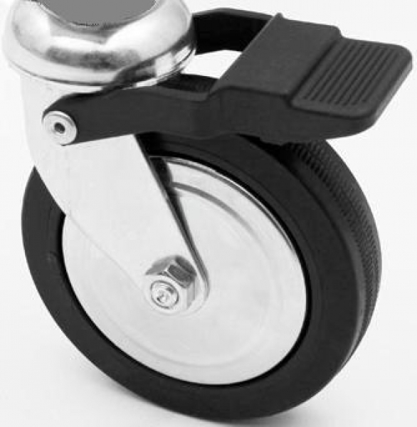 Rolle Gross für Kleiderständer Klappständer Rollständer Konfektionsständer 80 mm Lenkrolle mit Kugellager und Bremse für Art Nr 16 100 80 02