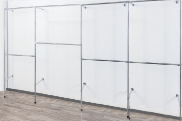 Ankleidezimmer Wandregalsystem Kleiderkammer begehbarer Schrank 200x430 cm und 40 cm tief sehr stabile Ausführung direkt vom Hersteller Art Nr AnZi.4+4+1